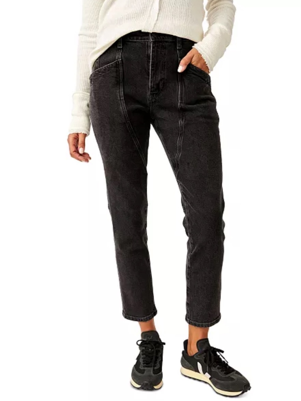 WE THE FREE Mid Rise Slim Crop Jeans